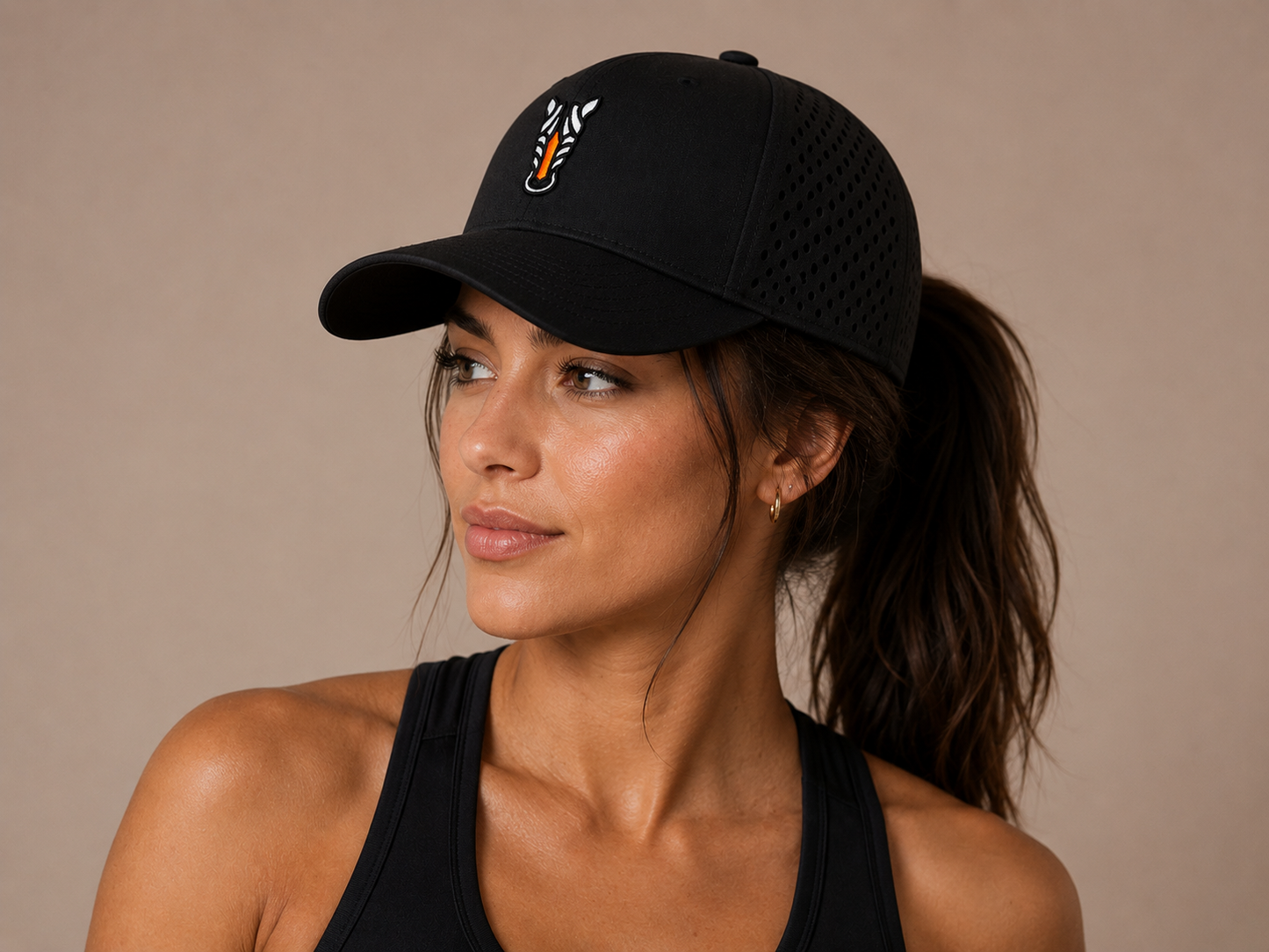 Zebra 3D Embroidered Patch Dri-Fit Hat