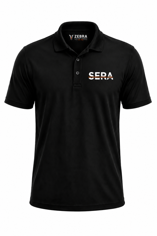 Strike Through Logo SERA Golf Polo