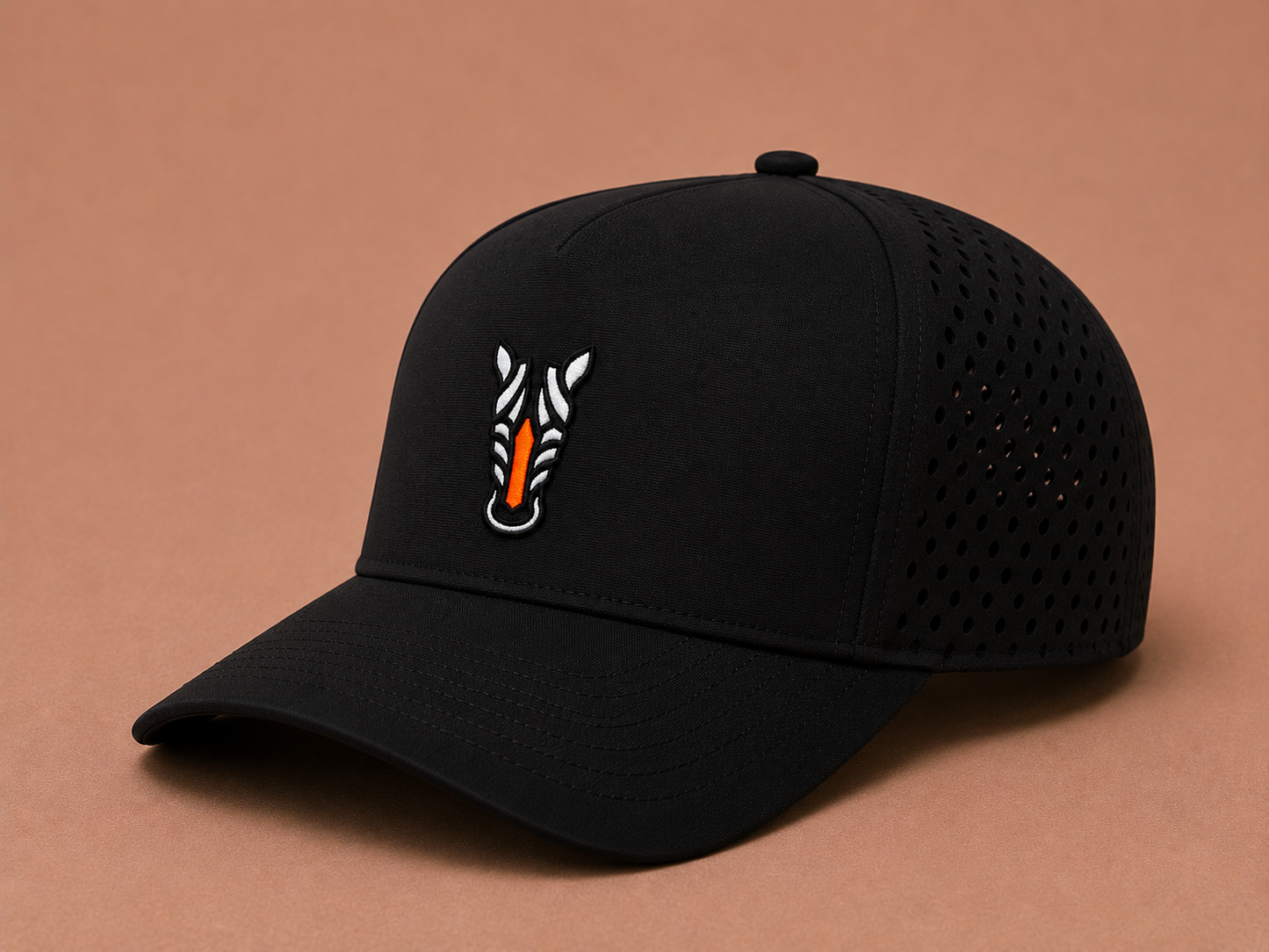 Zebra 3D Embroidered Patch Dri-Fit Hat